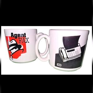 vintage"Agent Fax" heat reveal GTE promo mug